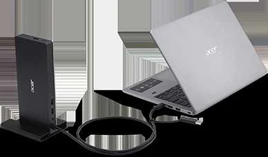 Acer NP.DCK11.01N knyginių kompiuterių dokas / jungčių replikatorius Prijungimas Juoda