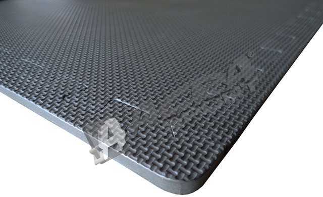 Acra Kubisport Mata ochronna na siłownie pod sprzęt sztangę 120 x 120 x 1 cm (Kub_05-D83K)