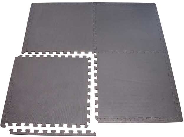Acra Kubisport Mata ochronna na siłownie pod sprzęt sztangę 120 x 120 x 1 cm (Kub_05-D83K)