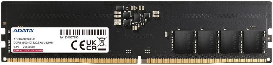 RAM ADATA Atmintis Premier DDR5 4800 DIMM 32GB 4800 SingleTray