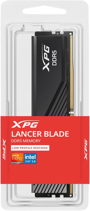 ADATA DDR5 - 16GB - 6000 - CL - 30 - Single RAM (juodas, AX5U6000C3016G-SLABBK, XPG Lancer Blade, INTEL XMP, AMD EXPO)