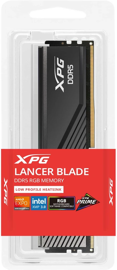 RAM Atmintis ADATA XPG Lancer Blade RGB, DDR5, 16 GB, 6000MHz, CL48 (AX5U6000C4816G-SLABRBK)