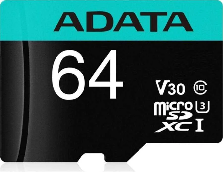 Atminties kortelė ADATA | Premier Pro UHS-I U3 V30S | 64 GB | Micro SDXC | Flash atminties klasė 10 | Adapteris