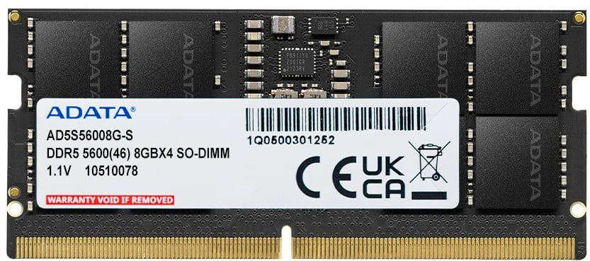 RAM ADATA Atmintis do notebooka premier ddr5 5600 sodimm 8gb single tray
