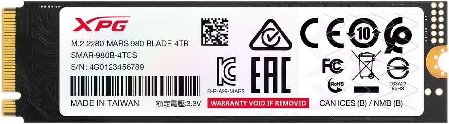 Adata XPG Mars 980 Blade M.2 NVMe PCIe5x4 4TB