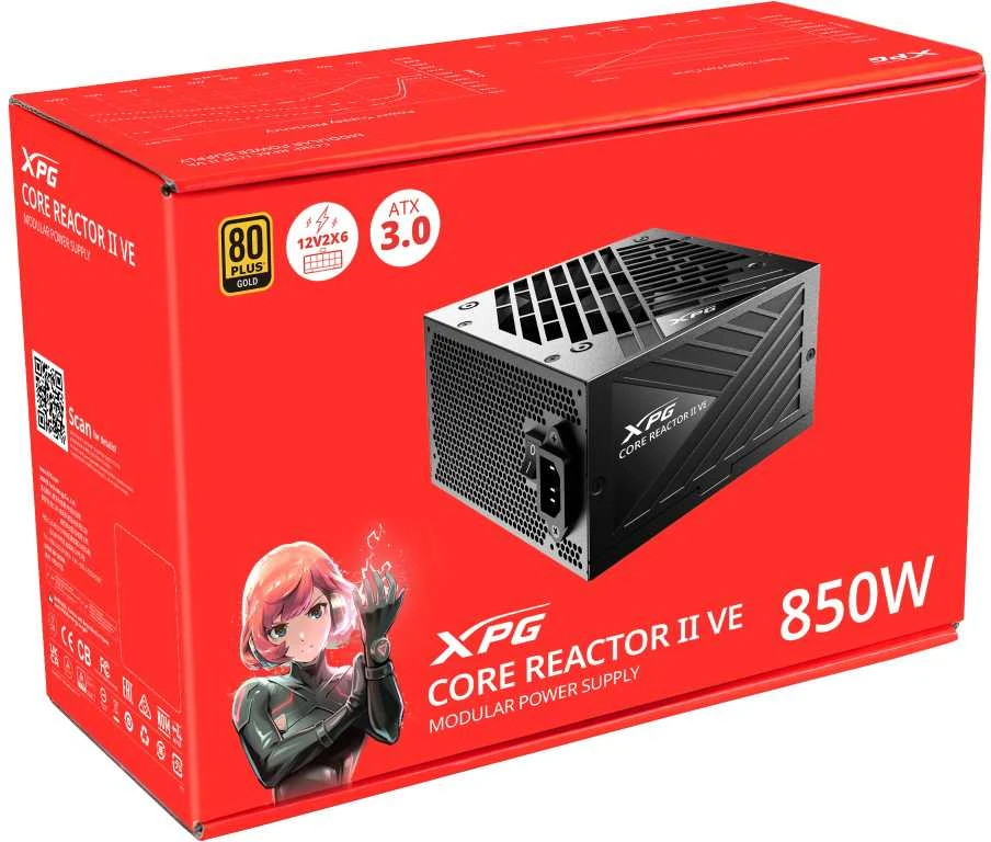 XPG (ADATA) XPG CORERACTOR II VE 850W maitinimo šaltinis