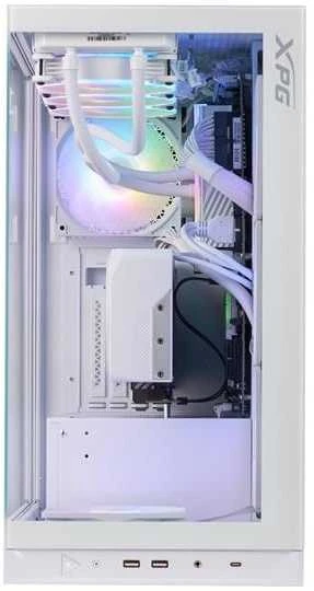 ADATA XPG dėklas INVADER X Mid-Tower, be maitinimo šaltinio, 5x 120 mm ventiliatorius, baltas