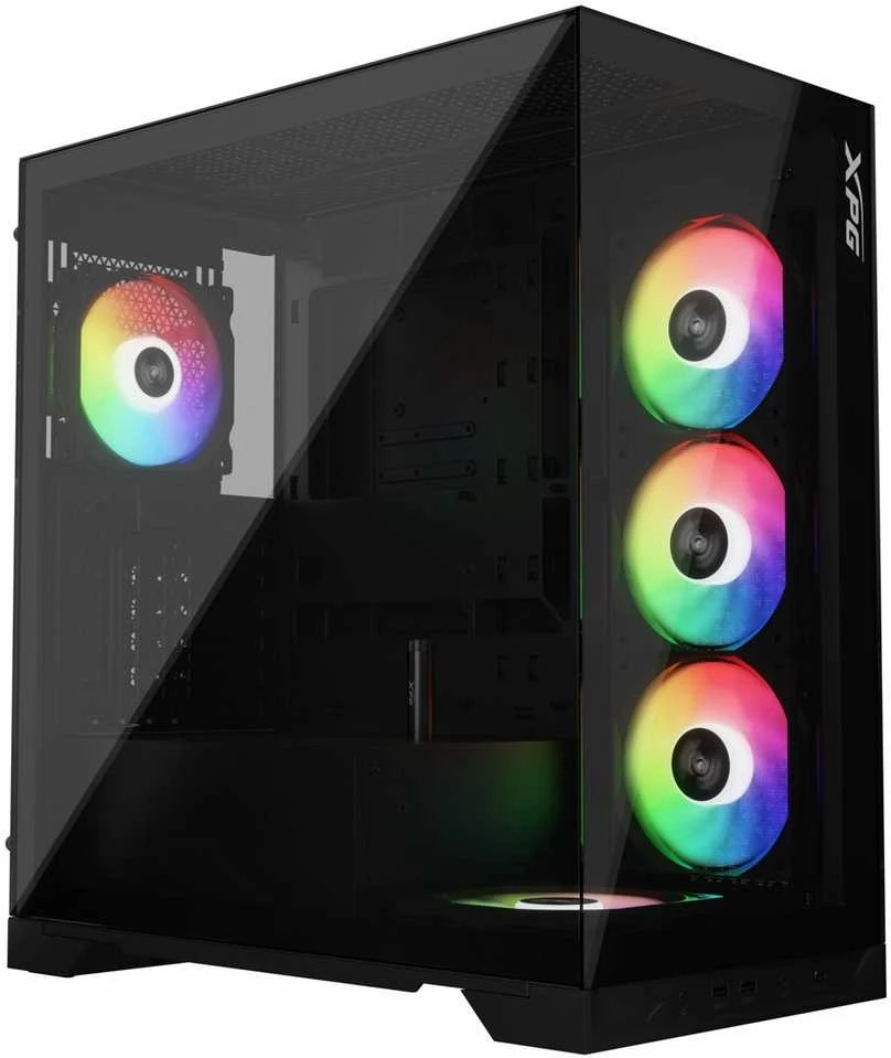 ADATA XPG Invader X ATX Midi Tower juodas 4x120mm ARGB Glas USB C