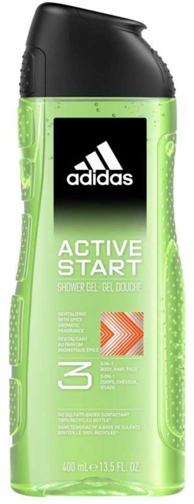 Adidas Active Start 3 viename vyriškas dušo želė 400 ml