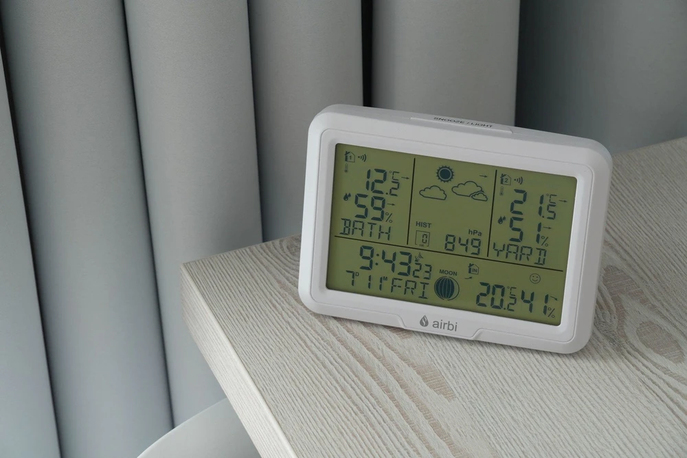 Airbi DUO - weather station with 2 wireless sensors