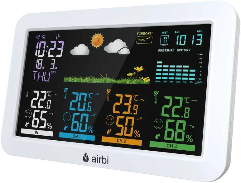 Airbi HOME – meteorologinė stotelė su 3 jutikliais