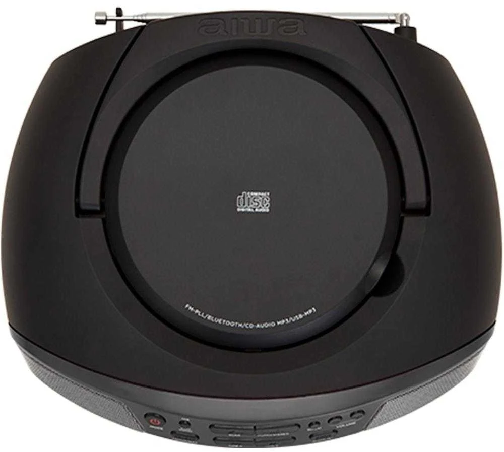 AWA Aiwa BBTU-400BK nešiojamoji stereo sistema Analoginis ir skaitmeninis 6 W FM Juoda MP3 atkūrimas