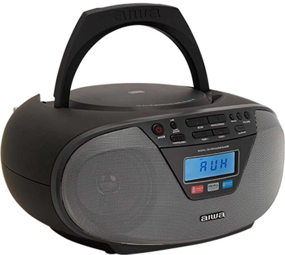 AWA Aiwa BBTU-400BK nešiojamoji stereo sistema Analoginis ir skaitmeninis 6 W FM Juoda MP3 atkūrimas