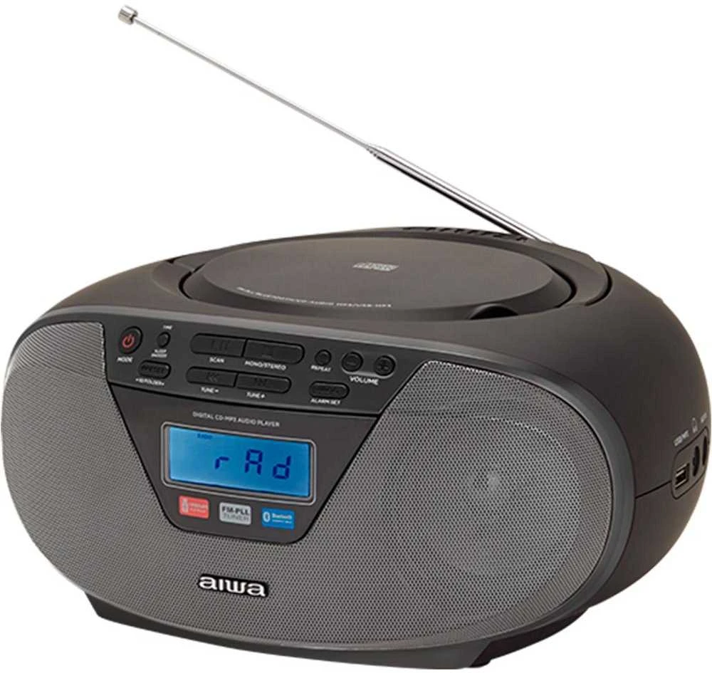 AWA Aiwa BBTU-400BK nešiojamoji stereo sistema Analoginis ir skaitmeninis 6 W FM Juoda MP3 atkūrimas