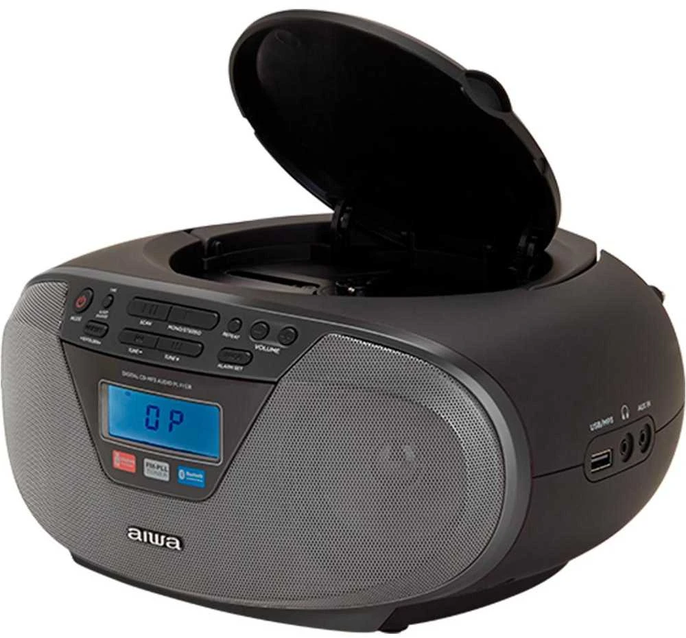 AWA Aiwa BBTU-400BK nešiojamoji stereo sistema Analoginis ir skaitmeninis 6 W FM Juoda MP3 atkūrimas