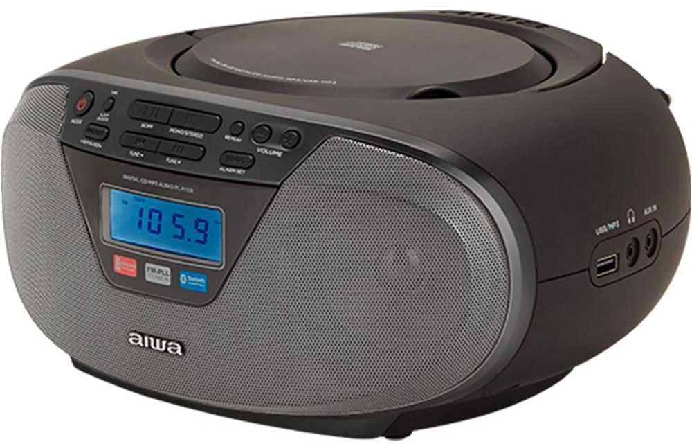 AWA Aiwa BBTU-400BK nešiojamoji stereo sistema Analoginis ir skaitmeninis 6 W FM Juoda MP3 atkūrimas