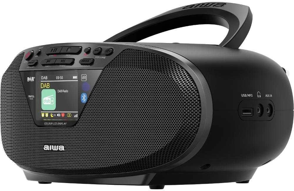 Grotuvas Aiwa Boombox AIWA BBTU-500 DAB+/FM RDS/CD/USB/BT juoda