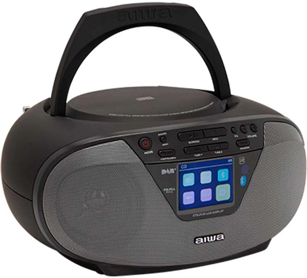 Grotuvas Aiwa Boombox AIWA BBTU-500 DAB+/FM RDS/CD/USB/BT juoda