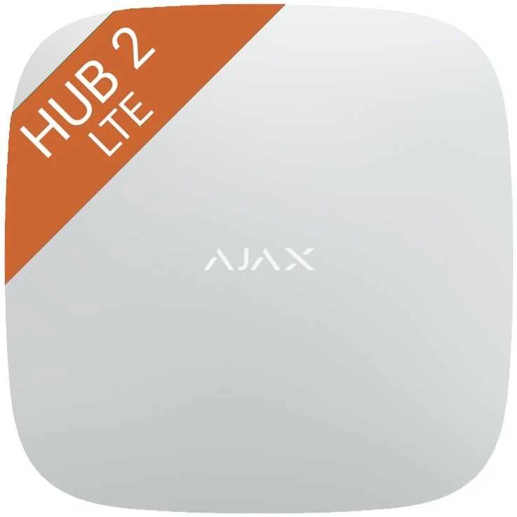 Ajax Hub 2 4G Išmanioji apsaugos sistema, baltos spalvos