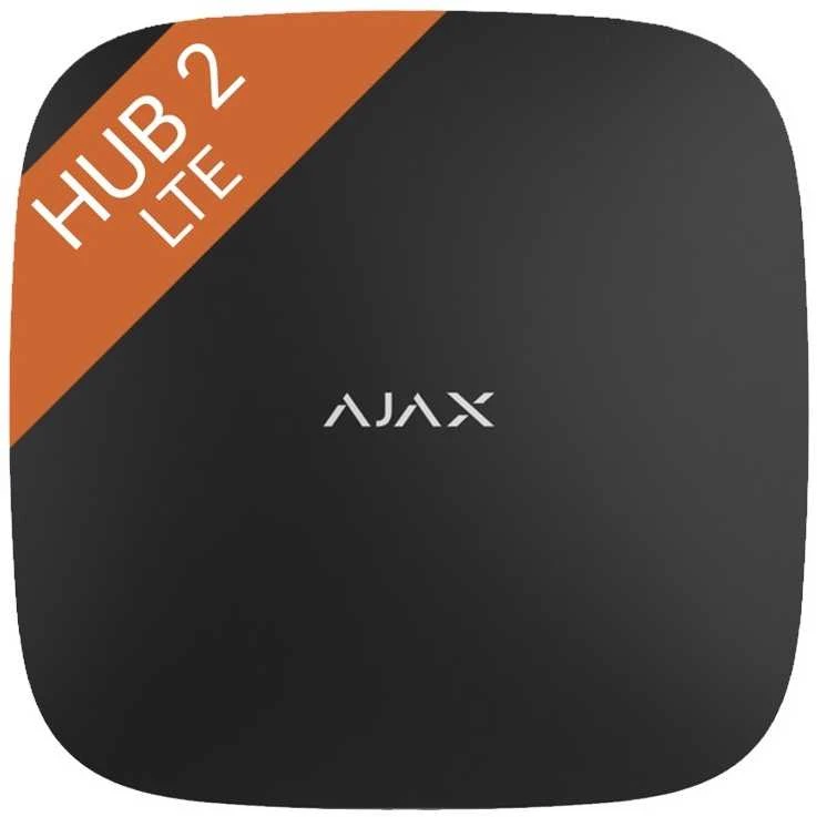 Ajax Hub 2 4G Išmanioji apsaugos sistema, juodos spalvos