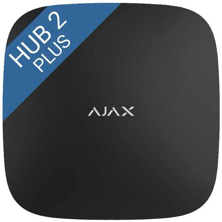 Išmanusis valdiklis - signalizacija Ajax Hub 2 Plus, Juodos spalvos