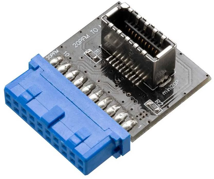 Akasa USB 3.0 to USB 3.1 20-pin Adapteris