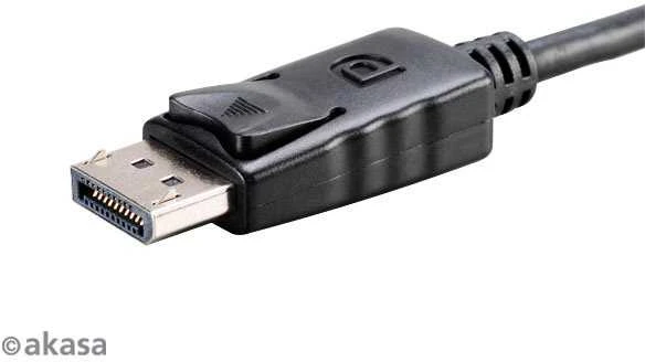 Akasa DisplayPort jungtis su fiksatoriumi