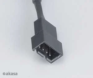 Kabelis AKASA 4-pin PWM, 0.3m, juodas AK-CBFA01-30 / AK-0010
