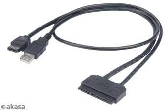 Akasa Flexstor eSATA laidas skirtas 2,5" SATA HDD ir SSD