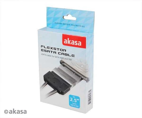 Akasa Flexstor eSATA laidas skirtas 2,5" SATA HDD ir SSD