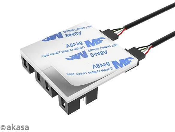 „Akasa“ vidinė USB 2.0 šakotuvo plokštė, įskaitant 30 cm USB laidą