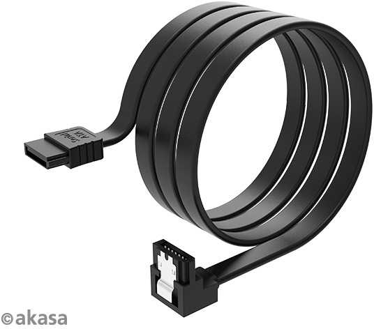 Akasa SATA laidas 6 GB/s, kampinis, 100 cm