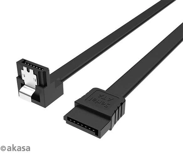 Akasa SATA laidas 6 GB/s, kampinis, 50 cm