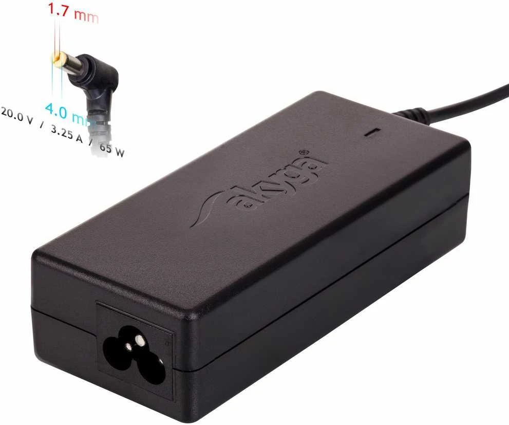 Nešiojamojo kompiuterio pakrovėjas Akyga AK-ND-74 (20V / 3.25A 65W 4.0 x 1.7mm) LENOVO 1.2m