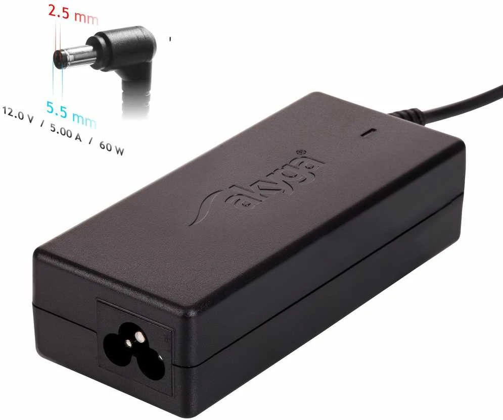 Akyga AK-ND-30 12V / 5.0A 60W 5.5 x 2.5 mm ITX / PICO / LED 1.2m