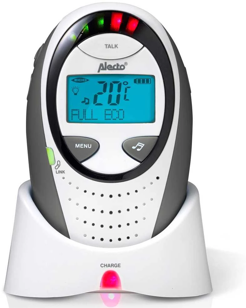 „Alecto DBX-88 LIMITED“ – skaitmeninis kūdikių monitorius su ekranu, balta/antracito spalvos