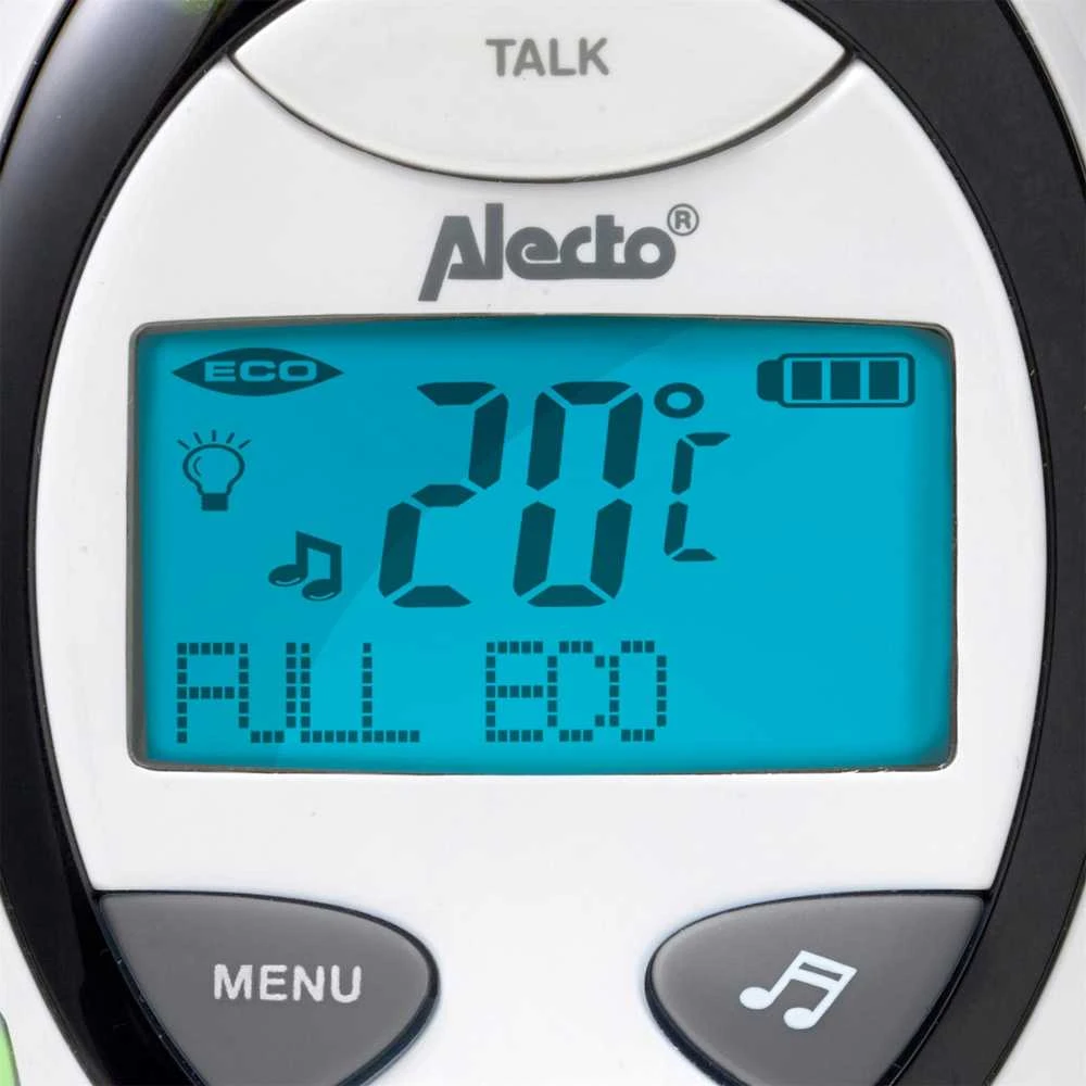 „Alecto DBX-88 LIMITED“ – skaitmeninis kūdikių monitorius su ekranu, balta/antracito spalvos