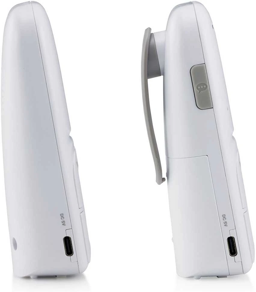 „Alecto DBX130“ modernus elektroninis kūdikių monitorius, baltas