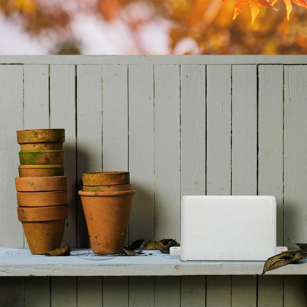 Alecto WS-1200 meteorologinė stotis su belaidžiu lietaus matuokliu, balta