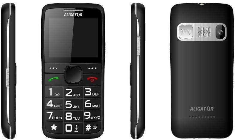 Aligatorius A675 Senior juodas