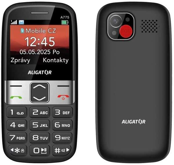 ALIGATOR A775 Senior juodas + desktop charger