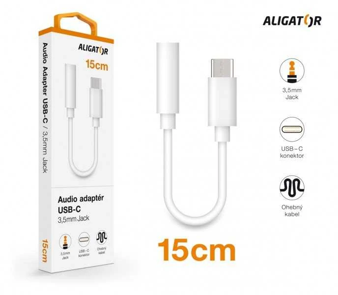 Aligator USB-C į 3.5mm audio adapteris su pakuote