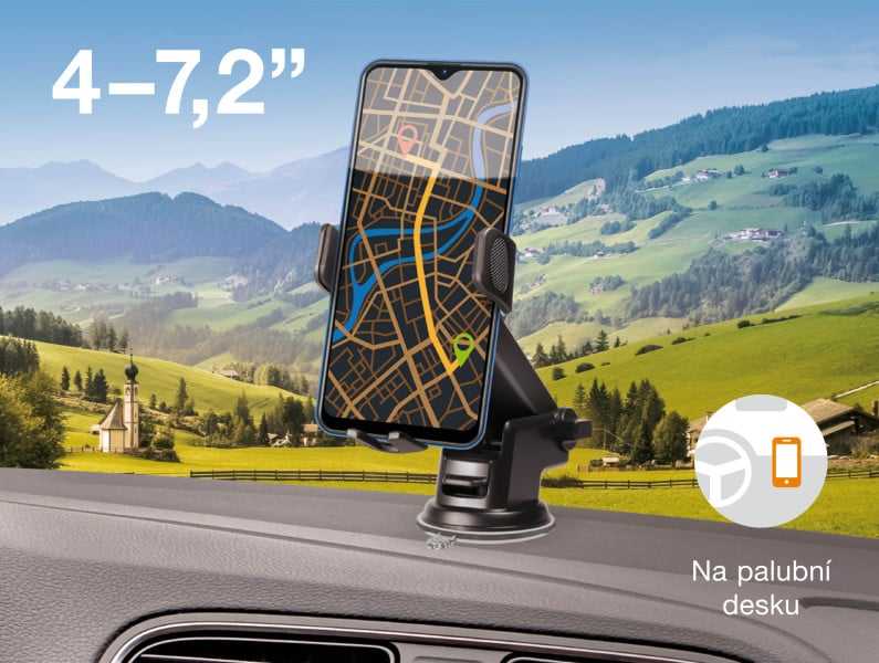 „Aligator“ automobilio laikiklis su ištraukiama rankena HA21 Multi, skirtas priekiniam stiklui ir prietaisų skydeliui