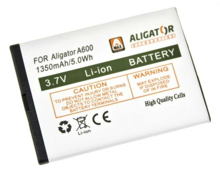 Aligator „Alligator“ ličio jonų akumuliatorius, 1350 mAh