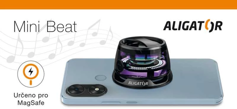 Aligator Alligator Mini Beat Bluetooth ausinės, juodos