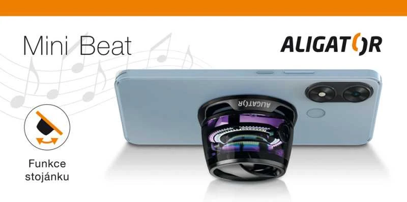 Aligator Alligator Mini Beat Bluetooth ausinės, juodos