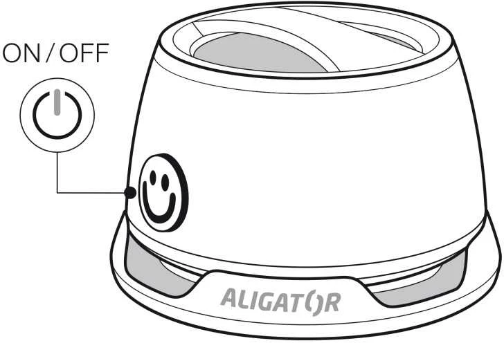Aligator Alligator Mini Beat Bluetooth ausinės, juodos