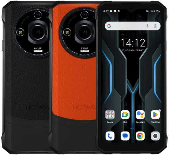 ALIGATOR Hotwav T7 PRO 6+256GB juodas-oranžinis