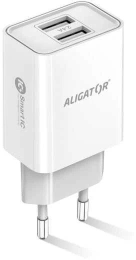 Aligator Smart tinklo įkroviklis 2.4A baltas