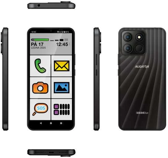 ALIGATOR S6600 Senior 4+64GB juodas